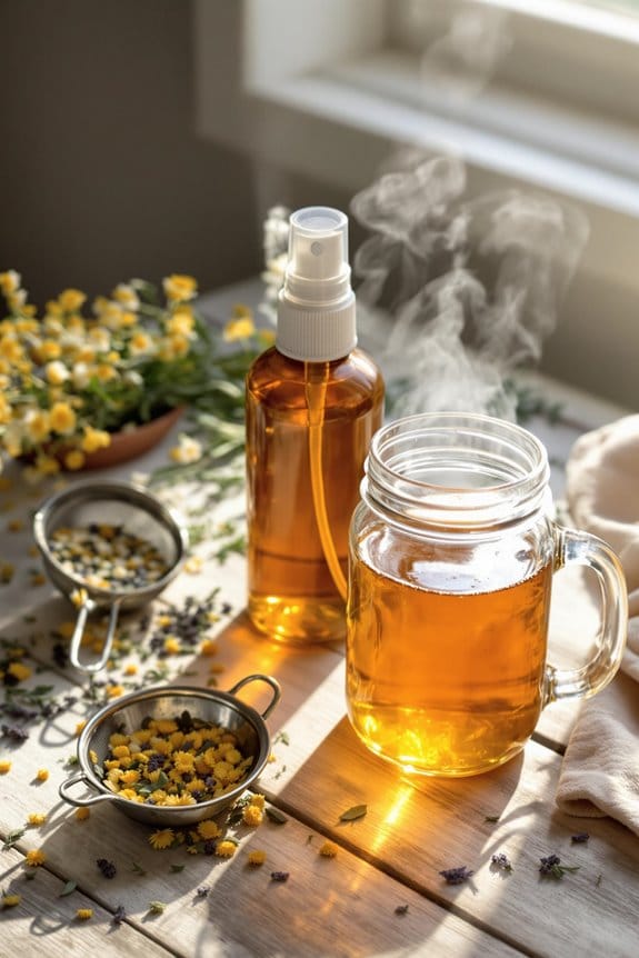 herbal tea root spray
