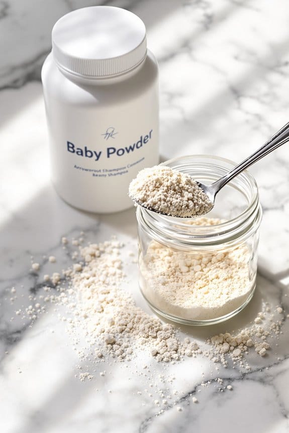 refresh hair with powder